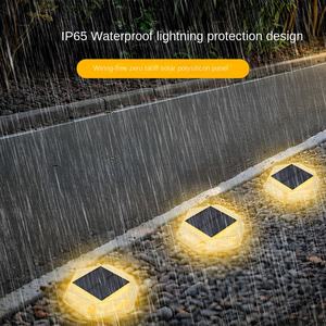 Solaire pelouse chemin jardin projecteurs clôture pont lampe extérieur paysage LED étanche enterré solaire sol creusé lumière - Product Image 2