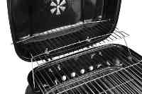 Barbecue à charbon de bois pliant noir de haute qualité pour 1 à 2 personnes