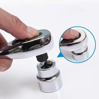 12PCS 1/4" 3/8'' 1/2'' Drive Cr-V Socket Set Vehicle Tools Car Repairing Wrench Spanner Tool Kit Socket Ratchet Set Hand Tools
