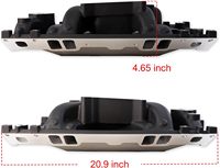 Collecteur d'admission double planche Black Chevy SB 1996 et versions ultérieures Vortec, Air-Gap, Professional 2028, Hi Rise Idle 1500-6500RPM