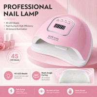 Lampe à ongles UV LED professionnelle 150W SUN X5 MAX - Séchoir à ongles haute puissance pour vernis gel - Capteur intelligent, affichage numérique, salon