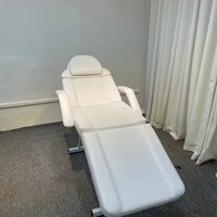 Table de massage moderne haut de gamme en PU, démontable en trois sections, pour salon de beauté et salle de sport, avec fonctions réglables