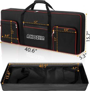 Étui de transport pour clavier, échantillon gratuit, pour claviers mécaniques et de jeu standard de taille standard jusqu'à 18 pouces - Product Image 2