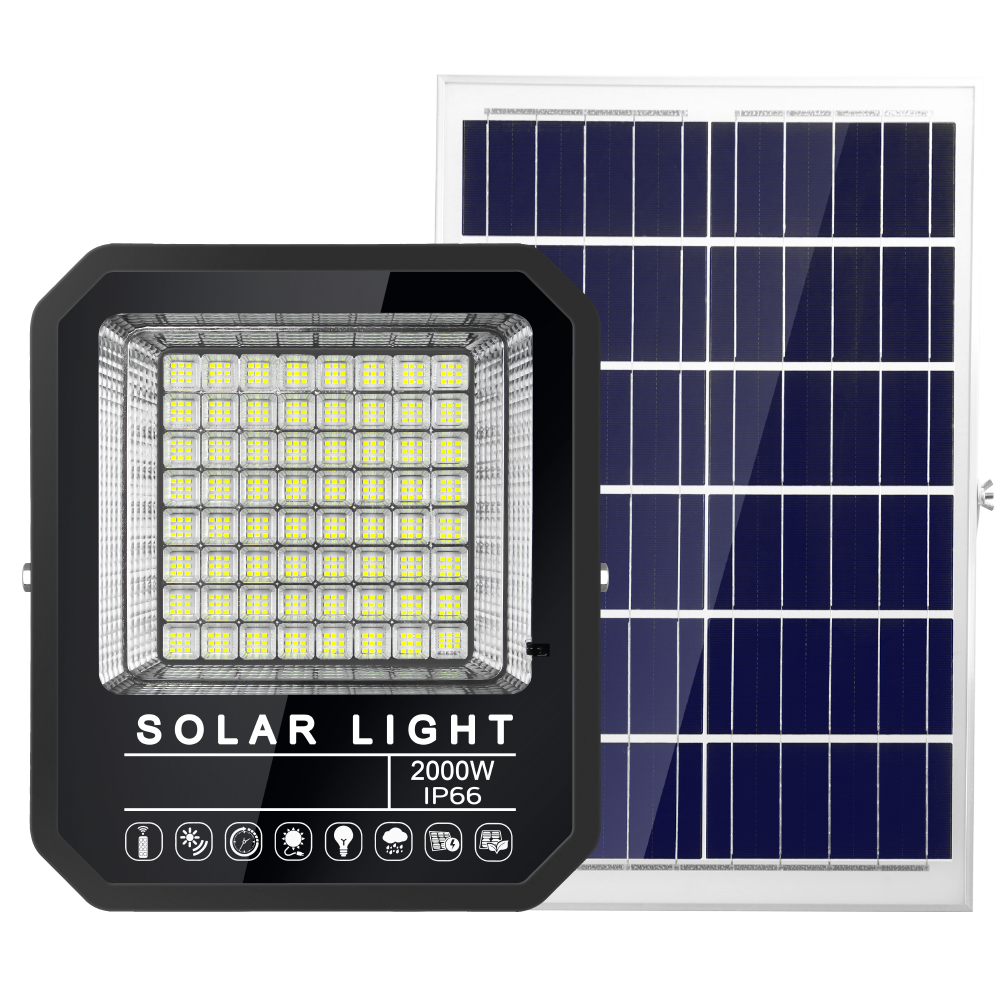 High Quality 100w 200w 300w 400w Reflector Solar Projector Light Garden Solar Flood Light
