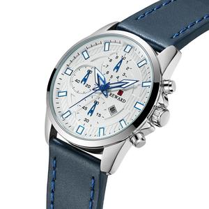 Oem ผู้ผลิตผู้ผลิตสแตนเลสหรูหราผู้ชายนาฬิกาแฟชั่นไพลินแก้วกันน้ำนาฬิกากีฬา - Product Image 5