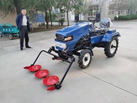Tondeuse à gazon à trois disques, tondeuse rotative pour tracteur à chenilles, mini-tracteur