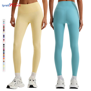Leggings de <span class=keywords><strong>yoga</strong></span> taille haute pour femme, sans couture avant, effet push-up, pour le sport et le fitness, avec contrôle du ventre - Product Image 1