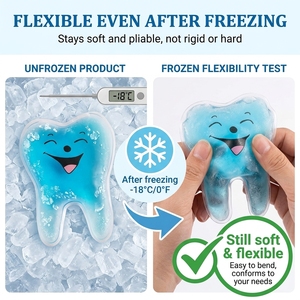 <span class=keywords><strong>Compresa</strong></span> de Gel Frío/Caliente Reutilizable y Ecológica para Dientes, Alivio del Dolor por Infecciones Dentales - Product Image 4
