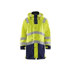 BLAKLADER - 432620053389L Capa de lluvia Hi-Vis Nivel 3 Amarillo/Azul marino-EAN 7330509570104 PROTECCIÓN PARA TODOS LOS TIEMPOS - Product Image 1