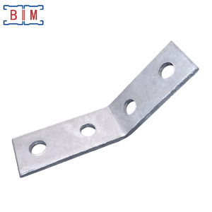 Staffa Angolare P1074 Zincata Elettroliticamente a 4 Fori 30 Gradi per Connessioni Strutturali Speciali - Product Image 2