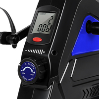 Ejercitador de Piernas Elíptico Portátil Mejorado con Sistema de Resistencia Magnética Ajustable, Pantalla LCD Digital, para Uso en Casa