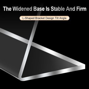 Tùy chỉnh di động thân thiện với môi A5/A6 quảng cáo hiển thị đứng hiện đại l-hình dạng trong suốt A4 <span class=keywords><strong>Acrylic</strong></span> giữ dấu bàn <span class=keywords><strong>menu</strong></span> - Product Image 4