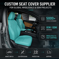 Housses de siège auto universelles, ensemble complet pour SUV, berline, cuir Nappa de luxe, imperméables, faciles à nettoyer, directement de l'usine