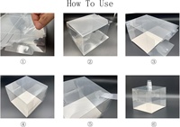 Boîte à gâteau transparente en plastique transparent avec couvercle, logo personnalisé, différentes tailles, emballage pour desserts, boîte à gâteau en acétate PET