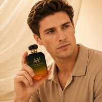 Flacon pulvérisateur de parfum octogonal personnalisé avec logo, en verre ambre vert dégradé, vente en gros