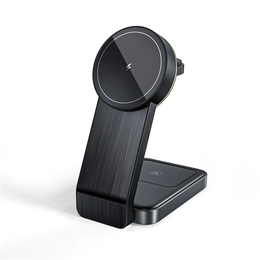 신상품 2023 신상품 빠른 충전 15w 접이식 마그네틱 3 in 1 접이식 무선 충전기 아이폰 시계