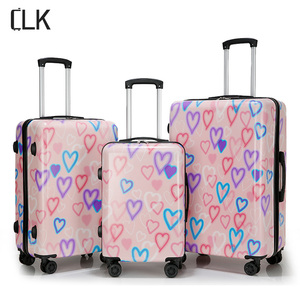 Maleta con ruedas ligera de moda de alta calidad con diseño de <span class=keywords><strong>iniciales</strong></span> personalizado 20 "24" 28 "Viaje ABS PC equipaje de viaje - Product Image 1