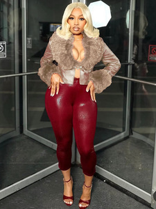 Vestes <span class=keywords><strong>en</strong></span> <span class=keywords><strong>cuir</strong></span> PU pour femmes, manteaux <span class=keywords><strong>en</strong></span> fourrure, mode, coupe slim, vestes courtes <span class=keywords><strong>en</strong></span> <span class=keywords><strong>simili</strong></span> <span class=keywords><strong>cuir</strong></span> détachables pour femmes - Product Image 6