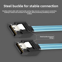 Lot de six câbles de données Minisas en cuivre SATA 7 broches vers SATA 7 broches, 1 mètre, modèle XY7702001, pour serveurs informatiques et disques durs