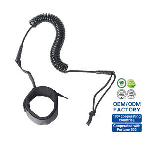 Laisse de planche de surf Guofeng GF durable, corde de jambe enroulée droite en nylon et acier inoxydable, sécurité pour shortboard, longboard, SUP, pagaie - Product Image 1