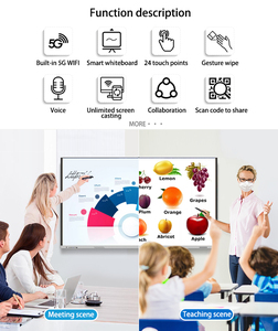Lavagna Interattiva per Scuola 65 Pollici, Lavagna Intelligente Interattiva con Registrazione Lezioni, TV Interattiva con Schermo Touch - Product Image 1