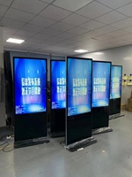 Stand de sol de 55 pouces, hall de Service elfe, signalisation numérique, écran LCD, écran tactile, équipement publicitaire, kiosque Totem