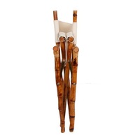 Chaise d'extérieur en bois de bambou Fonction pliable Chaise de plage et de camping