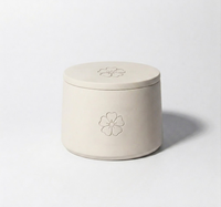 Diffuseur en pierre de lave cristalline avec couvercle en céramique, ensemble de pots diffuseurs d'huiles essentielles en vrac pour la décoration intérieure