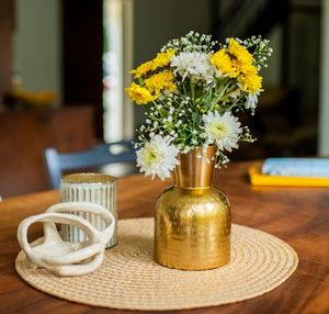 Vase de table antique en fer martelé doré élégant, incassable, 230g, 6,2 pouces, décoration d'intérieur, mariage, Ramadan, fleurs, 1 pièce, cadeau haut de gamme - Product Image 2