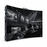 Pantalla LED de Alquiler P2.5 de Alta Frecuencia de Actualización 3840Hz, Pantalla LED Curva de Aluminio Fundido para Torneos de Esports en Vivo
