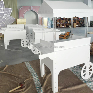 Baby Shower Party Decoration Dessert Candy Gift Flower Display White Pvc <strong>Sweet</strong> <strong>Cart</strong> - Product Image 6