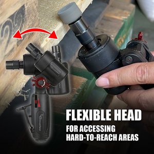 Sableuse pneumatique à tête flexible polyvalente de 1/4'' avec une longueur de 180 mm et 20 000 tr/min pour le meulage et la finition professionnels - Product Image 3