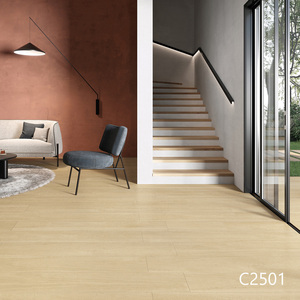 Carrelage en porcelaine effet bois veiné or avec impression numérique 250x1500mm pour villa de luxe, chambre et salon - Product Image 5