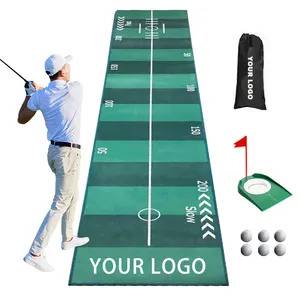 Indoor Golf Practice Putting Green Großhandel Kunden spezifische Farbe Typ Golf Strike Practice Putting Mat