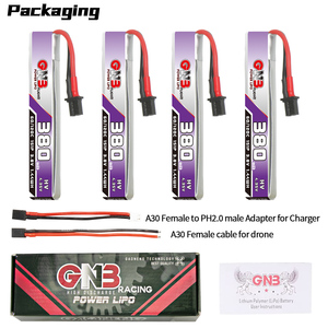 GAONENG GNB 1S 380mAh 3.8V 60C 120C A30 Connector Cabled RC LiPo <b>Battery</b> for FPV Blade Inductrix GNF HV LiHV - Product Image 6