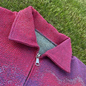 Fabricants de vêtements – Nouveauté : Pulls tricotés style tapisserie, vestes grande taille pour hommes, col rond, vestes tapisserie - Product Image 5