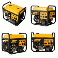 Générateur à essence robuste à châssis ouvert AVR 13000 380V Démarrage électrique 9,5kW 10kW Cuivre pur pour usage domestique, extérieur et construction