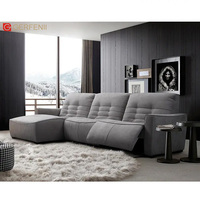 Sofá Esquinero en Forma de L de Tela, Diseño Moderno, Muebles para el Hogar, Importación de China, Juego de Sofás, Compra en Línea