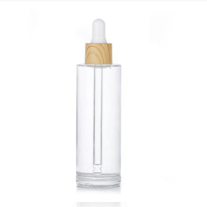 Envase de Vidrio Cilíndrico Personalizado para Suero, Botellas de Aceite Esencial con Tapa de Rosca, Gotero de Madera, Acabado Mate, Perfume, Fragancia, Cuidado de la Piel - Product Image 6