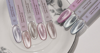 YDCGEL Échantillons Gratuits Vernis à Ongles Gel Magnétique Pailleté Effet Œil de Chat Argenté Hema Tpo Free Cloud Glaze Twilight Cat Eye