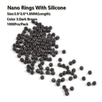 En gros 3.0*1.8*2.2mm Silicone Nano Anneau Perles Lien Pour Nano Cheveux Extension Outils