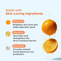 Crème solaire OEM à large spectre UVA/UVB, teintée, SPF 50 PA ++++, avec vitamine C
