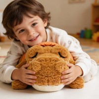 Peluche crocodile lestée personnalisée en coton PP, coussin doux et câlin en forme de pain, idéal pour les enfants, les anniversaires et la maison (OEM)