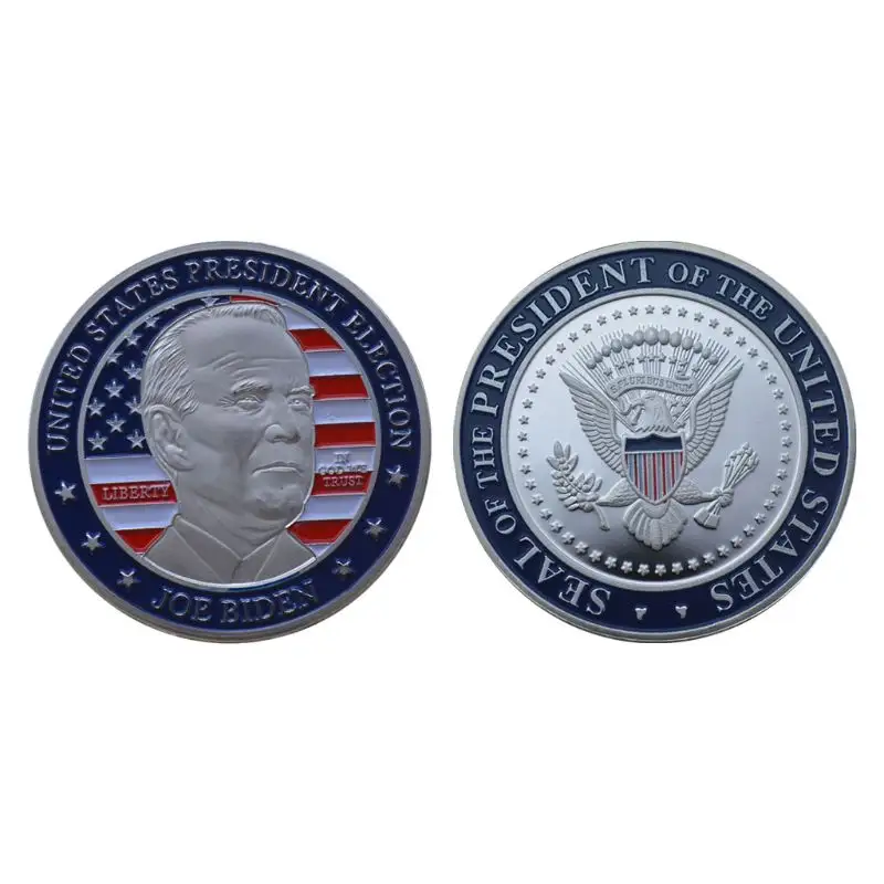 사용자 지정 Joe Biden 기념 동전 기념품 도전 소장 동전