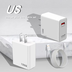 120W Siêu Nhanh Sạc <span class=keywords><strong>Android</strong></span> Du Lịch Nhanh Chóng Sạc Đầu USB Phổ Adapter Loại Nhanh Chóng Sạc Cáp - Product Image 2