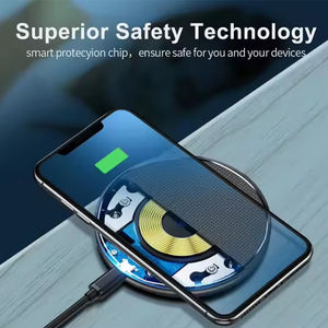 <span class=keywords><strong>Chargeur</strong></span> sans fil ultra-fin et rapide pour Samsung S24 S23 <span class=keywords><strong>S22</strong></span> iPhone 16 15 14 13 Pro Max Station de charge par <span class=keywords><strong>induction</strong></span> sans fil - Product Image 3