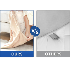 Manta de calefacción Sherpa de franela acolchada con 6 ajustes de calor 2-10 horas Cierre automático Mangas de bolsillo Manta eléctrica portátil - Product Image 6