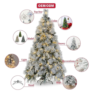 Arbre <span class=keywords><strong>de</strong></span> Noël artificiel réaliste en PVC vert <span class=keywords><strong>de</strong></span> 1,5 à 6 pieds, écologique, avec support, pour la décoration intérieure - Vente en gros - Product Image 3