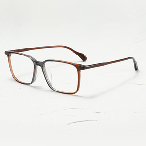 Monturas de gafas rectangulares de borde completo, color sólido, resina ligera para adultos, unisex, uso diario, corrección de la visión - Product Image 2