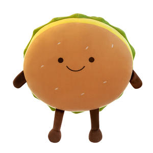 Oreiller Hamburg, même type d'oreiller tendance sur internet, frites, hamburger, peluche, oreiller alimentaire, cadeaux d'anniversaire pour hommes et femmes - Product Image 1